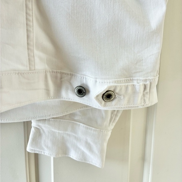 Liz Claiborne Women’s Mid-weight Denim Jean Jacket White Size XXL - Picture 9 of 16